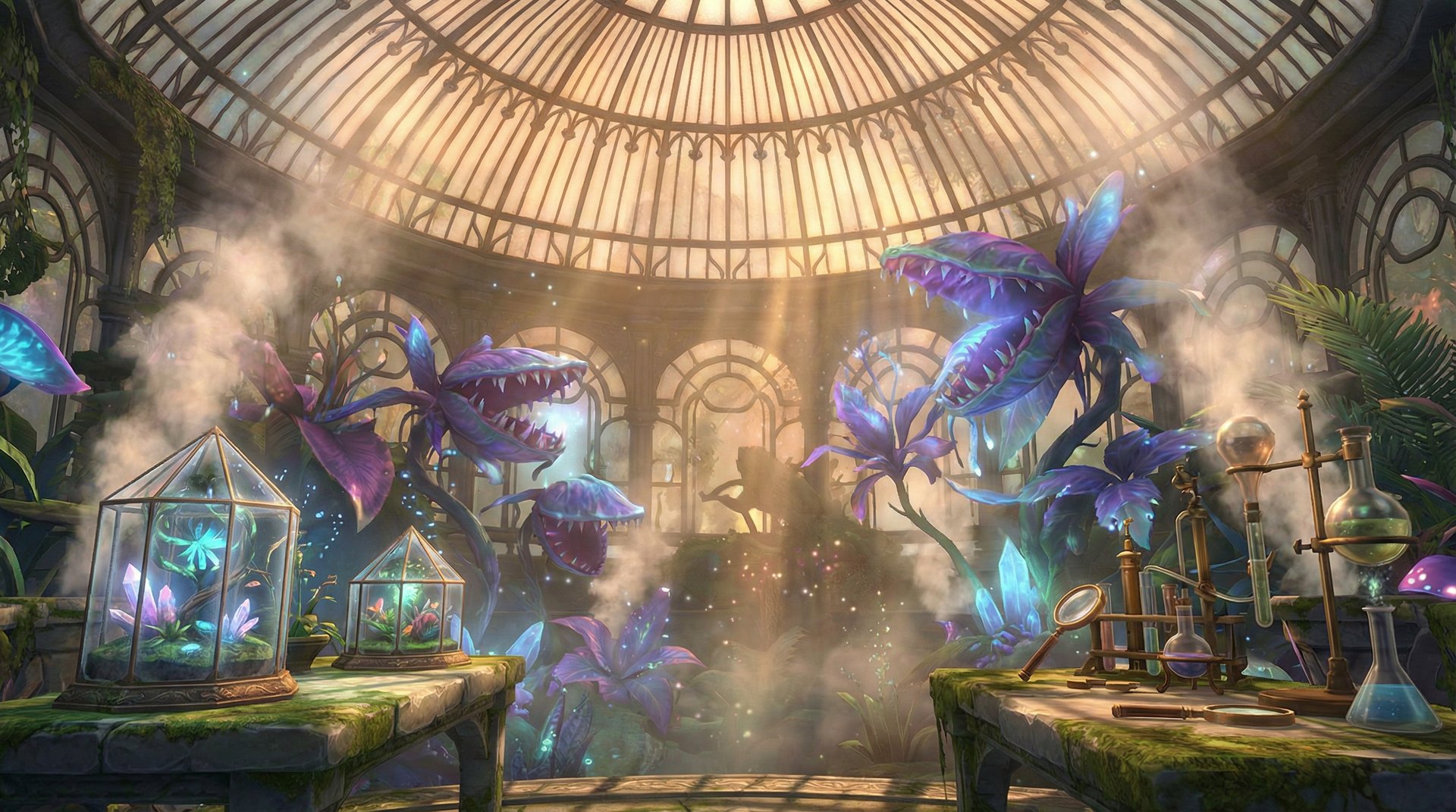 情侣自拍冬季温室植物养护视频教程